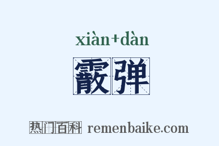 霰弹是什么意思的图片